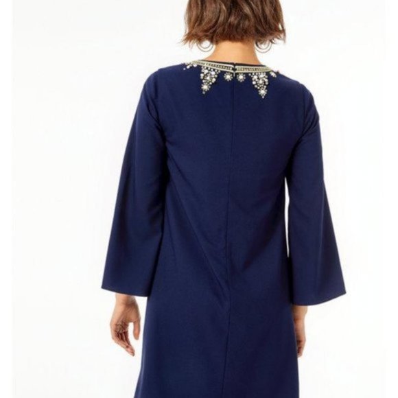 NWT Lilly Pulitzer Anastasia stretch dress navy - Picture 2 of 4